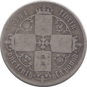 1868 FLORIN ( NF ) 2 - FLORIN - Cambridgeshire Coins