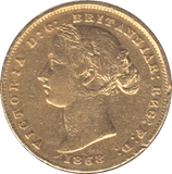 1868 GOLD AUSTRALIAN SOVEREIGN - SOVEREIGN - Cambridgeshire Coins