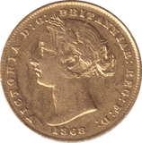 1868 GOLD SOVEREIGN AUSTRALIA - GOLD WORLD COINS - Cambridgeshire Coins