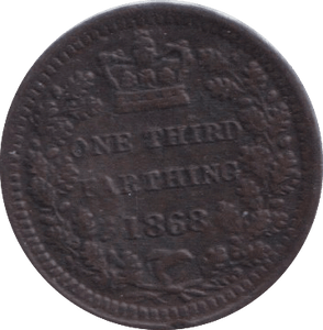 1868 HALF FARTHING ( EF ) - HALF FARTHING - Cambridgeshire Coins