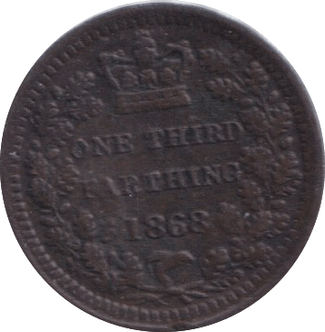 1868 HALF FARTHING ( EF ) - HALF FARTHING - Cambridgeshire Coins