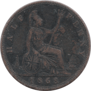 1868 HALFPENNY ( GF ) - Halfpenny - Cambridgeshire Coins