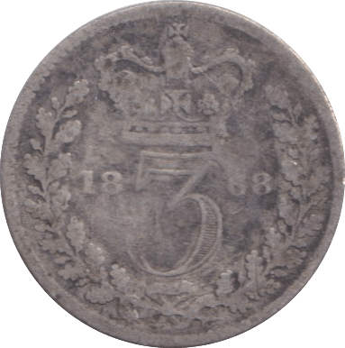 1868 MAUNDY THREEPENCE ( NF ) - MAUNDY THREEPENCE - Cambridgeshire Coins