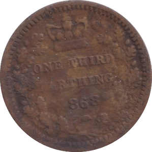 1868 ONE THIRD FARTHING ( NF ) - ONE THIRD FARTHING - Cambridgeshire Coins