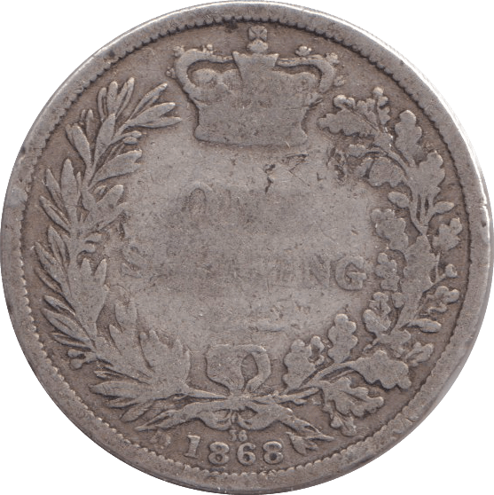 1868 SHILLING ( FAIR ) DIE 36 - SHILLING - Cambridgeshire Coins