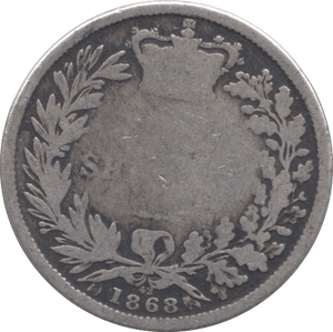 1868 SHILLING ( FAIR ) DIE 42 - Shilling - Cambridgeshire Coins