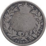 1868 SHILLING ( FAIR ) DIE 42 - Shilling - Cambridgeshire Coins
