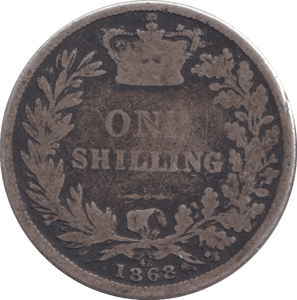 1868 SHILLING ( FAIR ) DIE 48 - SHILLING - Cambridgeshire Coins