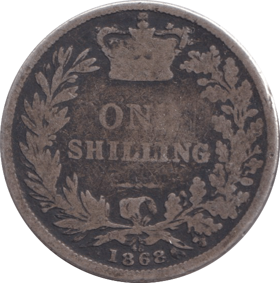 1868 SHILLING ( FAIR ) DIE 48 - SHILLING - Cambridgeshire Coins