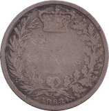 1868 SHILLING ( FAIR ) - SHILLING - Cambridgeshire Coins