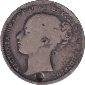 1868 SHILLING ( FINE ) DIE 48 HOLED - SHILLING - Cambridgeshire Coins