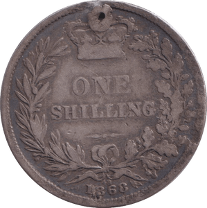 1868 SHILLING ( FINE ) DIE 48 HOLED - SHILLING - Cambridgeshire Coins