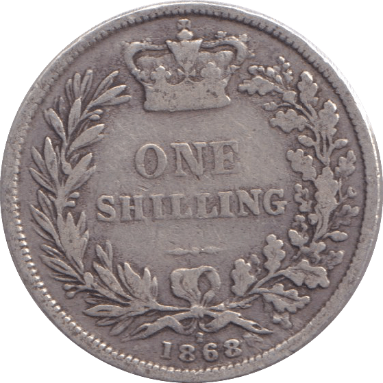 1868 SHILLING ( FINE ) - Shilling - Cambridgeshire Coins