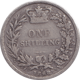 1868 SHILLING ( FINE ) - Shilling - Cambridgeshire Coins