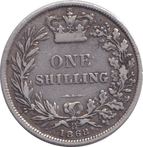 1868 SHILLING ( GF ) - SHILLING - Cambridgeshire Coins