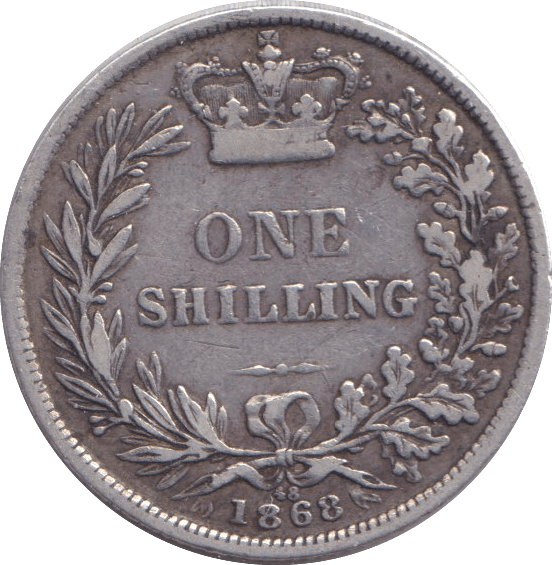 1868 SHILLING ( GF ) - SHILLING - Cambridgeshire Coins