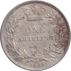 1868 SHILLING ( GVF ) DIE 42 - SHILLING - Cambridgeshire Coins