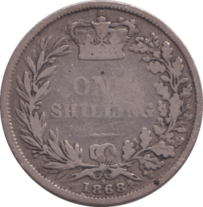 1868 SHILLING ( NF ) - SHILLING - Cambridgeshire Coins