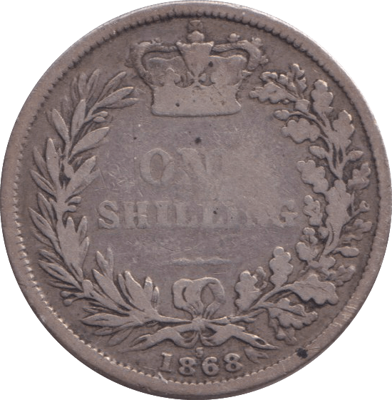 1868 SHILLING ( NF ) - SHILLING - Cambridgeshire Coins