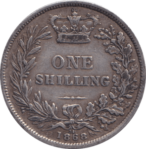1868 SHILLING ( VF ) DIE 31 - SHILLING - Cambridgeshire Coins