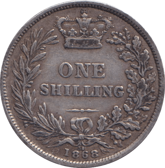 1868 SHILLING ( VF ) DIE 31 - SHILLING - Cambridgeshire Coins