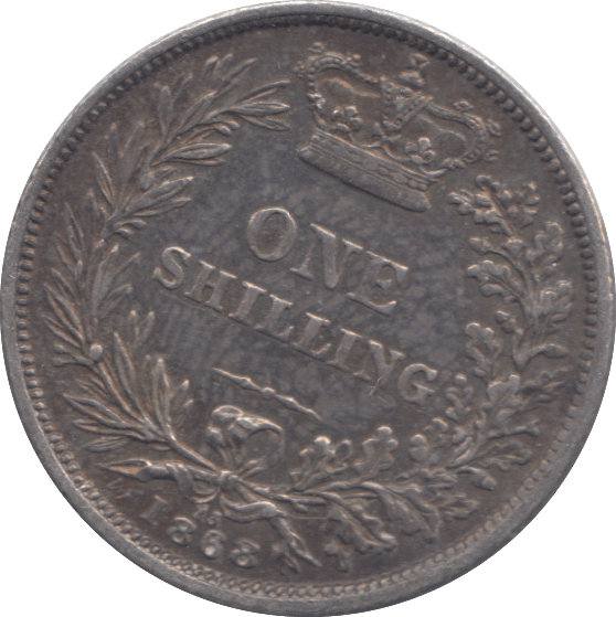 1868 SHILLING ( VF ) - SHILLING - Cambridgeshire Coins