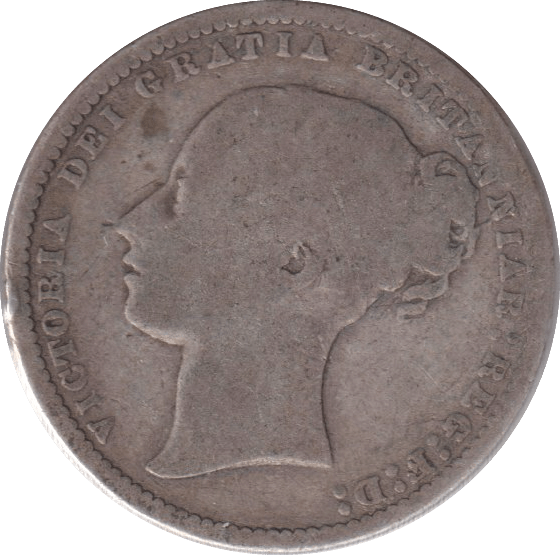 1868 SIXPENCE ( NF ) - SIXPENCE - Cambridgeshire Coins