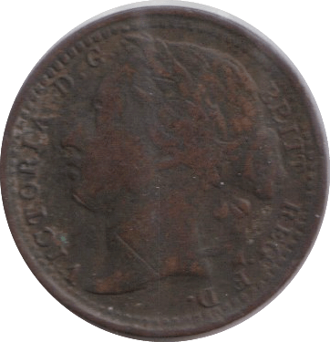 1868 THIRD FARTHING ( FINE ) - ONE THIRD FARTHING - Cambridgeshire Coins