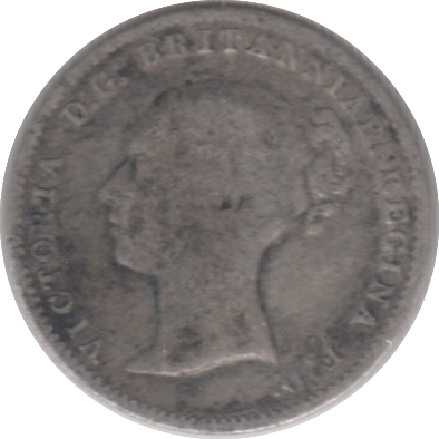 1868 THREE PENCE ( NF ) - Threepence - Cambridgeshire Coins
