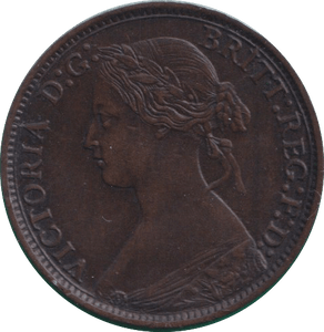 1869 FARTHING ( GVF ) - FARTHING - Cambridgeshire Coins