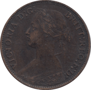 1869 FARTHING ( GVF ) - FARTHING - Cambridgeshire Coins