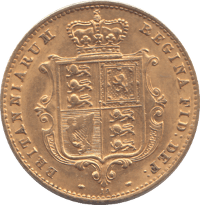 1869 GOLD HALF SOVEREIGN ( AUNC ) - HALF SOVEREIGN - Cambridgeshire Coins