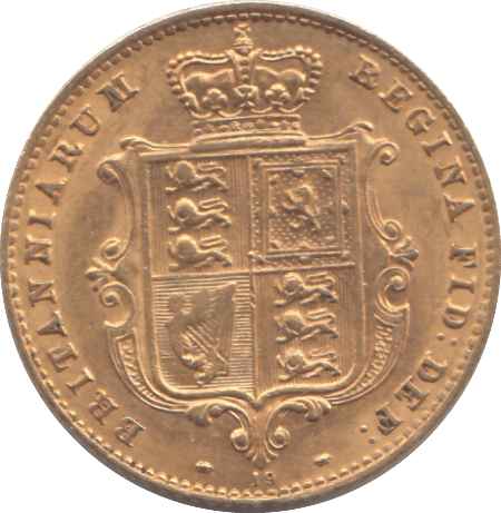 1869 GOLD HALF SOVEREIGN ( AUNC ) - HALF SOVEREIGN - Cambridgeshire Coins