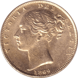 1869 GOLD SOVEREIGN ( AUNC ) - SOVEREIGN - Cambridgeshire Coins