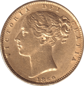1869 GOLD SOVEREIGN ( EF ) DIE 30 - SOVEREIGN - Cambridgeshire Coins