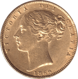 1869 GOLD SOVEREIGN ( EF ) DIE 30 - SOVEREIGN - Cambridgeshire Coins