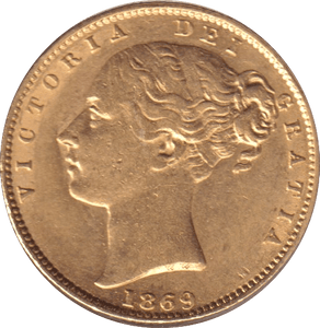 1869 GOLD SOVEREIGN ( EF ) DIE 30 - SOVEREIGN - Cambridgeshire Coins