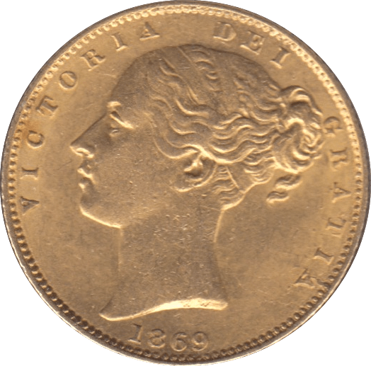 1869 GOLD SOVEREIGN ( EF ) DIE 31 - SOVEREIGN - Cambridgeshire Coins