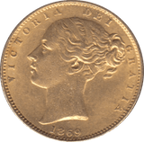 1869 GOLD SOVEREIGN ( EF ) DIE 31 - SOVEREIGN - Cambridgeshire Coins