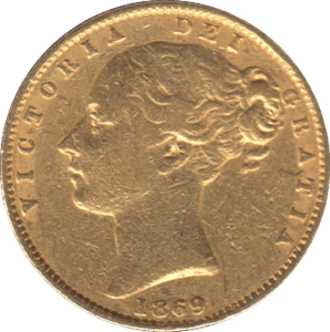 1869 GOLD SOVEREIGN ( GVF ) DIE 21 - SOVEREIGN - Cambridgeshire Coins