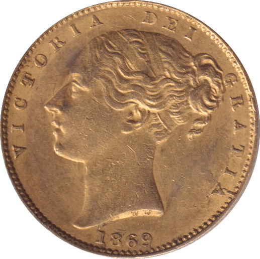 1869 GOLD SOVEREIGN ( GVF ) DIE 31 - SOVEREIGN - Cambridgeshire Coins