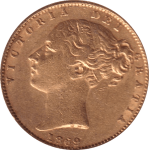 1869 GOLD SOVEREIGN ( GVF ) DIE 37 - Sovereign - Cambridgeshire Coins