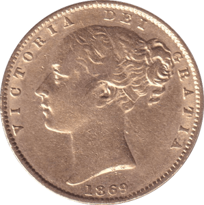 1869 GOLD SOVEREIGN ( GVF ) - SOVEREIGN - Cambridgeshire Coins