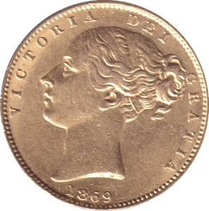 1869 GOLD SOVEREIGN ( GVF ) - SOVEREIGN - Cambridgeshire Coins