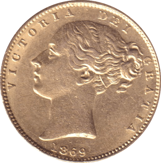 1869 GOLD SOVEREIGN ( GVF ) - SOVEREIGN - Cambridgeshire Coins