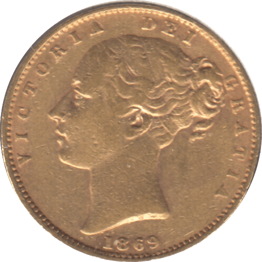 1869 GOLD SOVEREIGN ( GVF ) - SOVEREIGN - Cambridgeshire Coins