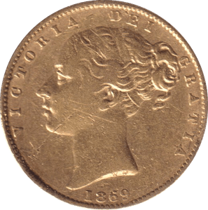 1869 GOLD SOVEREIGN ( VF ) DIE 46 - SOVEREIGN - Cambridgeshire Coins