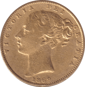 1869 GOLD SOVEREIGN ( VF ) - SOVEREIGN - Cambridgeshire Coins