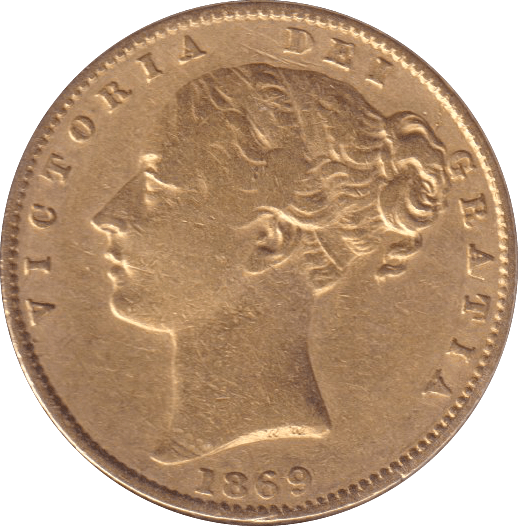 1869 GOLD SOVEREIGN ( VF ) - SOVEREIGN - Cambridgeshire Coins