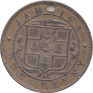 1869 JAMAICA ONE PENNY - WORLD COINS - Cambridgeshire Coins